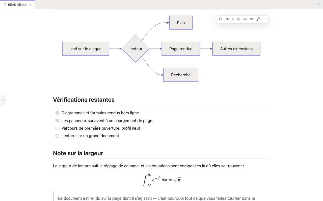 Le même fichier, un peu plus bas : un diagramme, une liste de tâches, une formule.